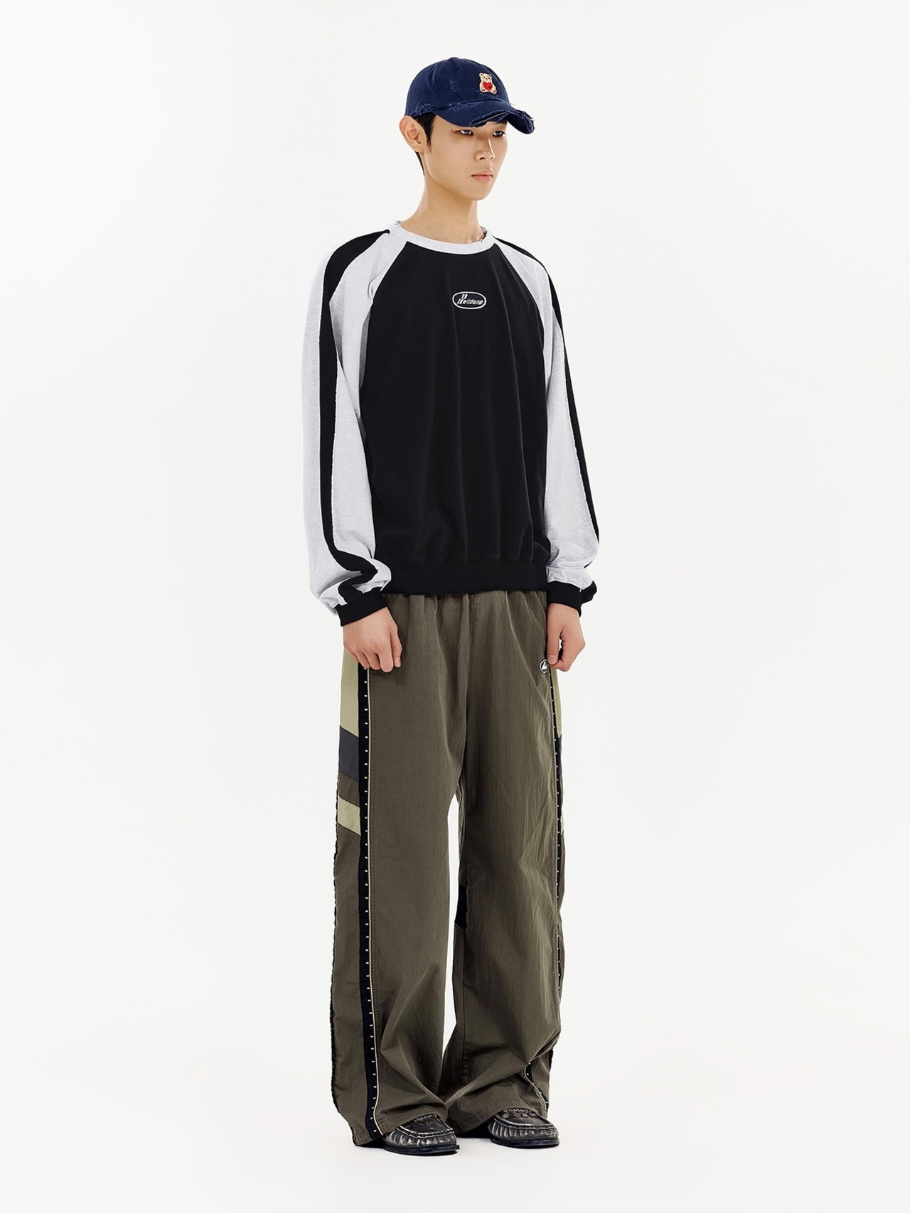 【26AW】WE11DONE ウェルダン / Tシャツ /  BOUCLE LOGO RAGLAN T-SHIRT - 7