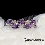 送料無料☆即納 D057 レディース 指輪 アメジスト キュービック 清楚系リング