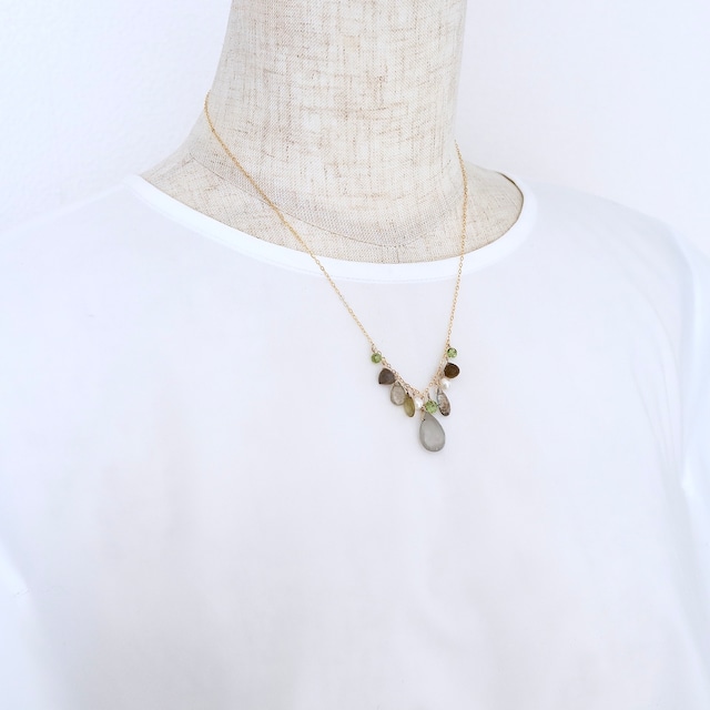 Mixed gemstone necklace