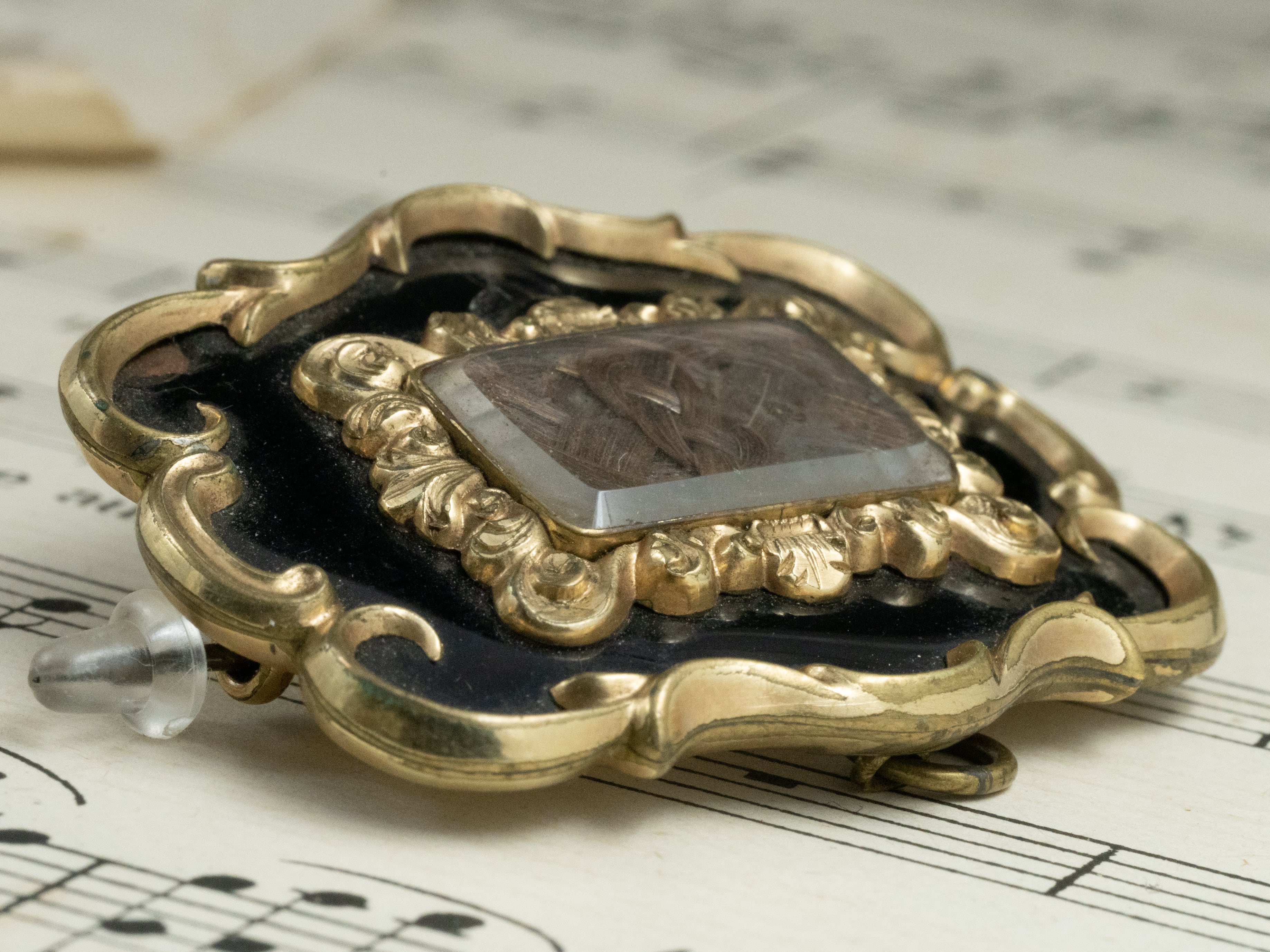 イギリス アンティーク モーニング hair 編み込み ジュエリー