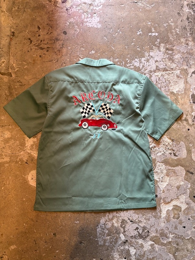 BOWLING SHIRT / SHIRT / 刺繍 / SELECT ITEM / CAR / GREEN