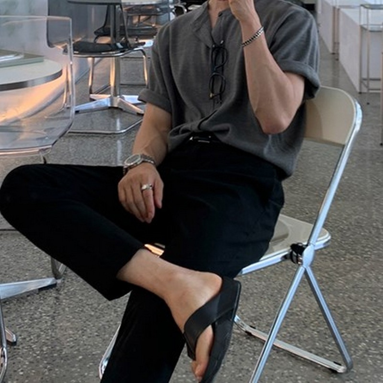 半袖ニットカーディガンTシャツ　MT0080235