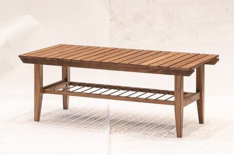 肌触りの良い天然木とオイル塗装のローテーブル ＜ienowa/ローテーブル