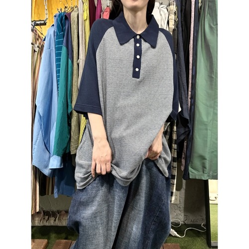 90's kikwear ニットポロシャツ