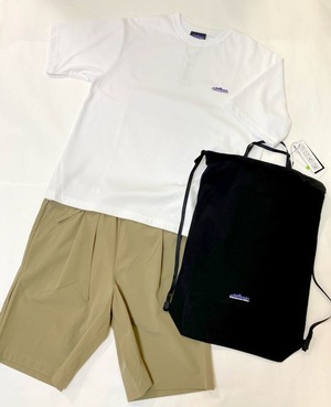 【THOUSAND MILE】 Short Sleeve T-shirt & Short Pants Set　Khaki