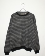 90s HAGGAR Acrylic×Wool Total Pattern Knit ITALY製