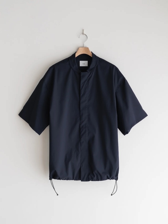 SU　Drawstring S/S Shirts　NAVY　SU-02-SH-01W