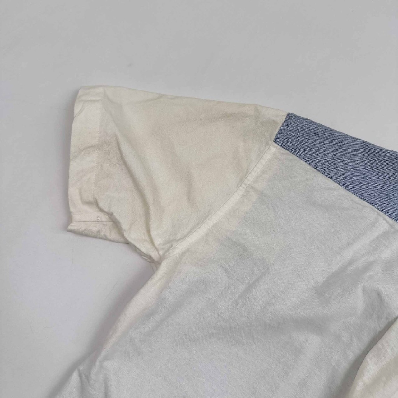 RUGGED FACTORY ラギッドファクトリー 切替デザイン オックスフォード BD ボタンダウン 半袖シャツ Sサイズ /ワールド