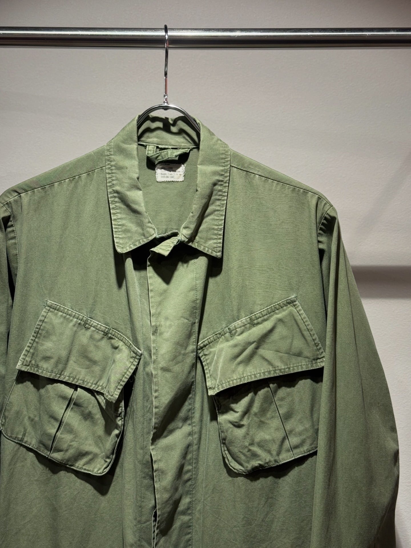 1960's U.S.ARMY Jungle Fatigue Jacket 3rd Model SIZE : SMALL-LONG