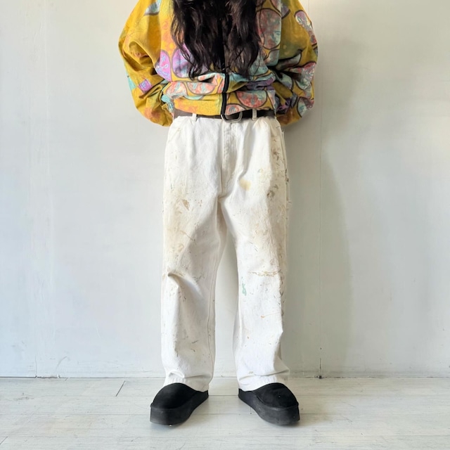 -RED CAP- paint design work pants