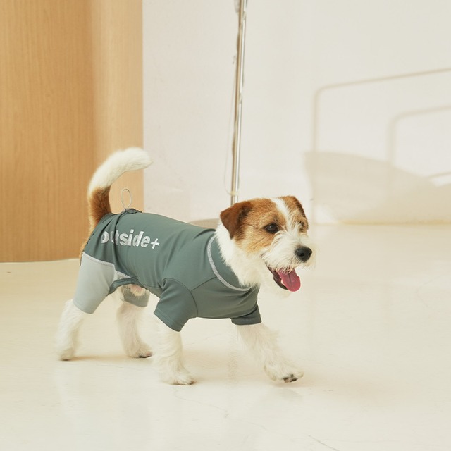 即納のみ【PUPPYGALLERY公式】スキンガードスーツ【Khaki】M-XL