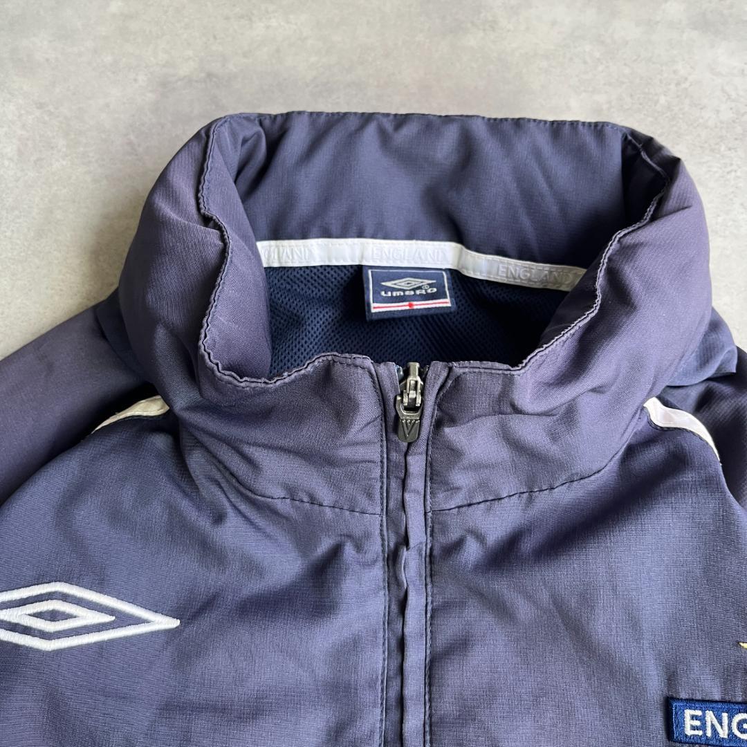 アンブロ イングランド代表 ナイロンジャケット サッカー 3XL 紺 16128