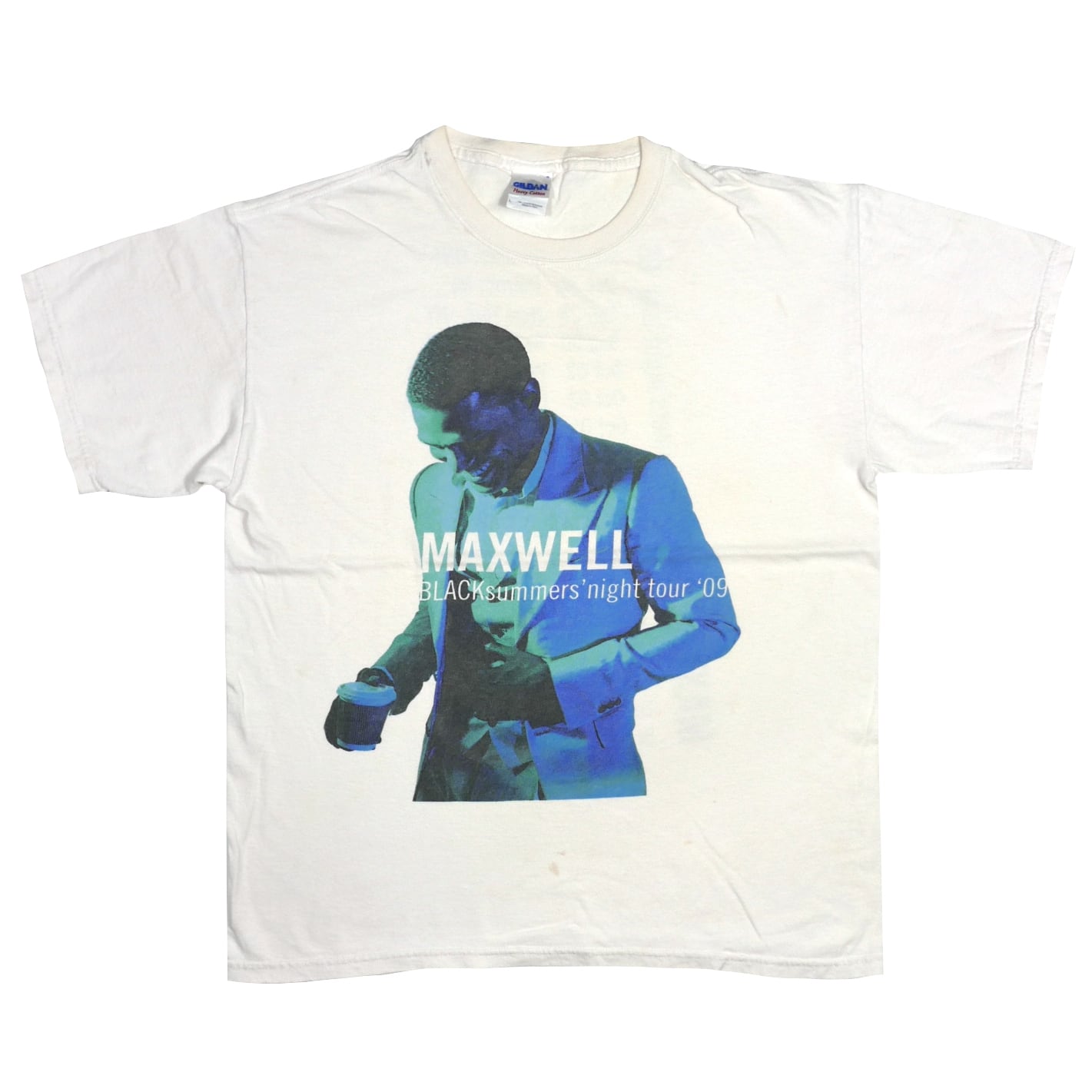 USED【L】00s Maxwell BLACK summers night tour 2009 Tee / GILDAN