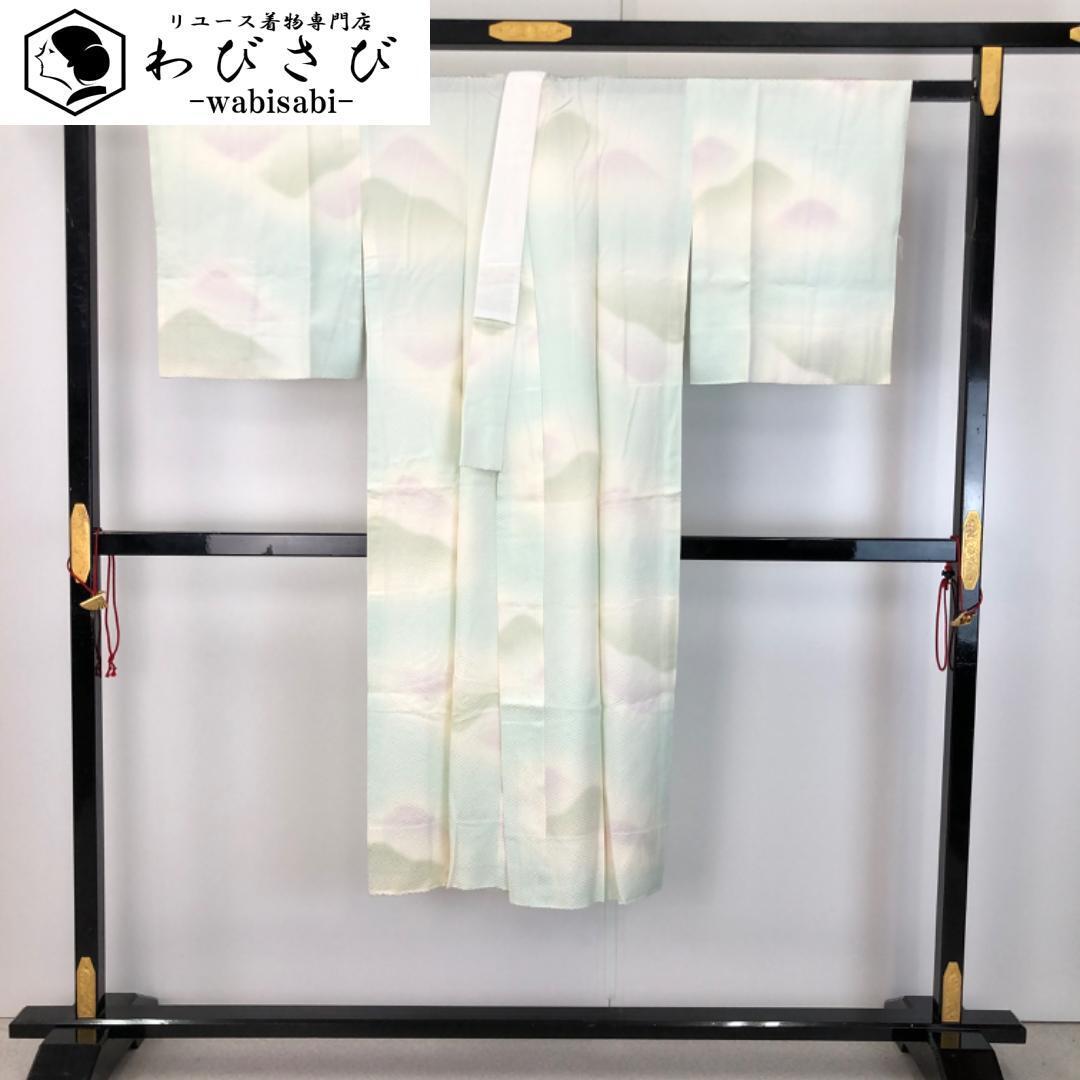 #29 正絹 振袖 襦袢付き【リユース着物】#Letter bee 29 正絹 振袖 襦袢付き【リユース着物】#Letter bee 09 正絹