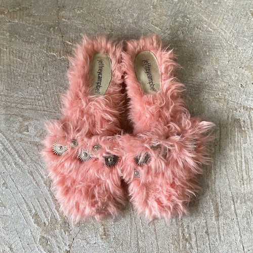 jeffrey campbell pink faux fur sandals