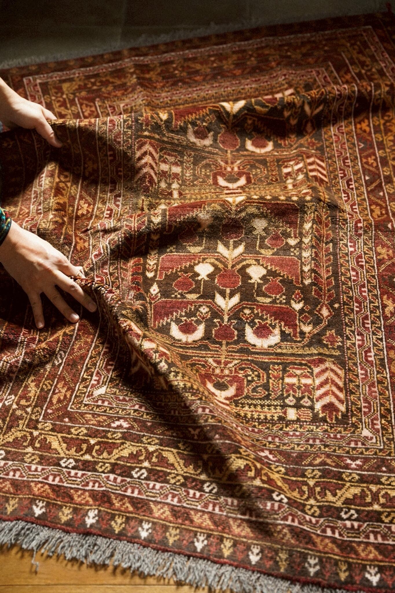 1387-Vintage Turkmen Ali Khoja rug | 手織りのヴィンテージラグ専門