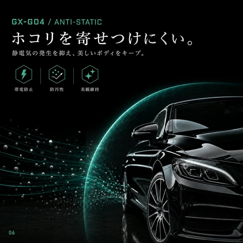 自動車用練り状ボディコーティング剤 車体の艶出し・撥水保護 深い艶・超撥水・帯電防止 60g 拭き上げクロス付 Glaxis GX-G04 SHIELD