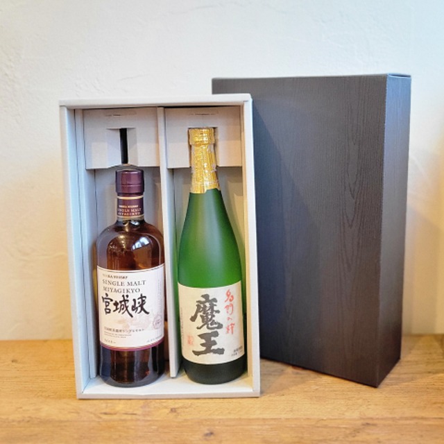 【古木酒店 厳選お酒ギフト】芋焼酎 魔王720ml シングルモルト 宮城峡700ml 2本ギフトセット