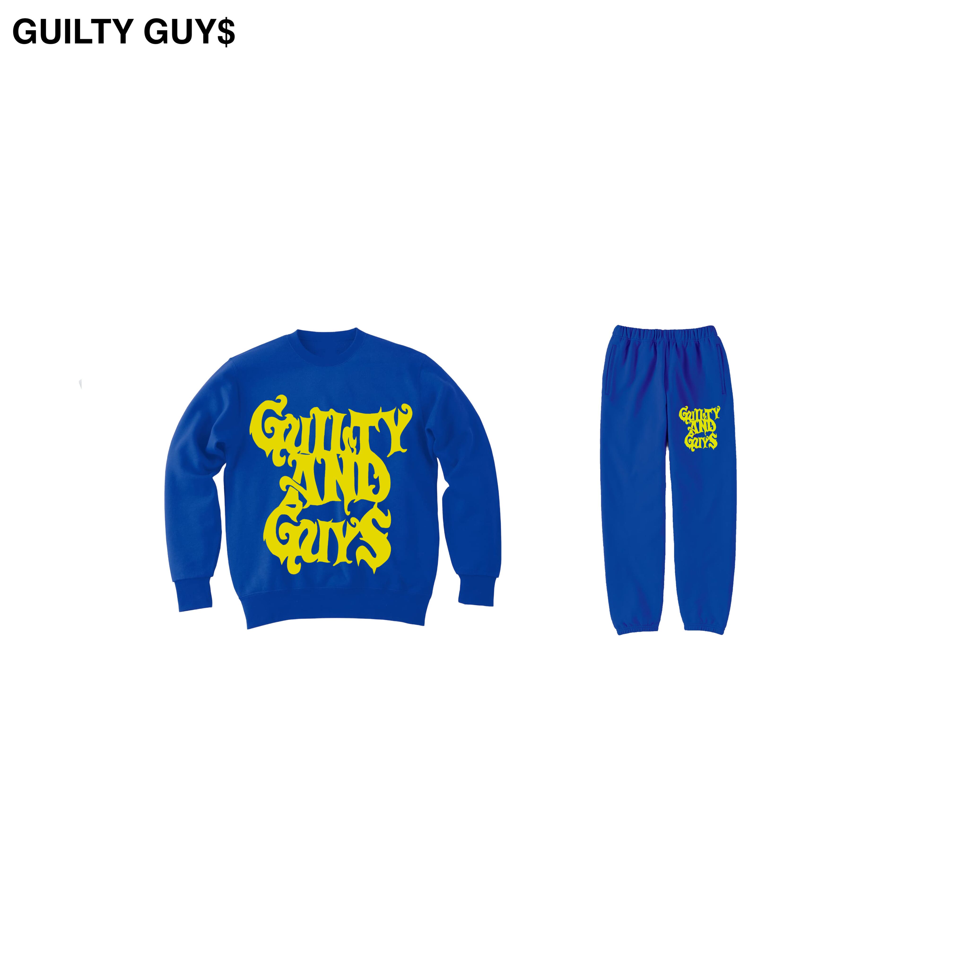 Guilty guys セットアップ Blue 値下げ交渉あり-