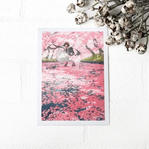 【3/21新作】さくらの道| illust：ぴおてぐ | amii. カードスリーブ