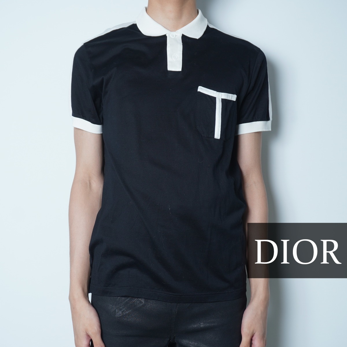 DIOR HOMME】ディオールオム 07SS エディ期 archive バイカラーシャツ