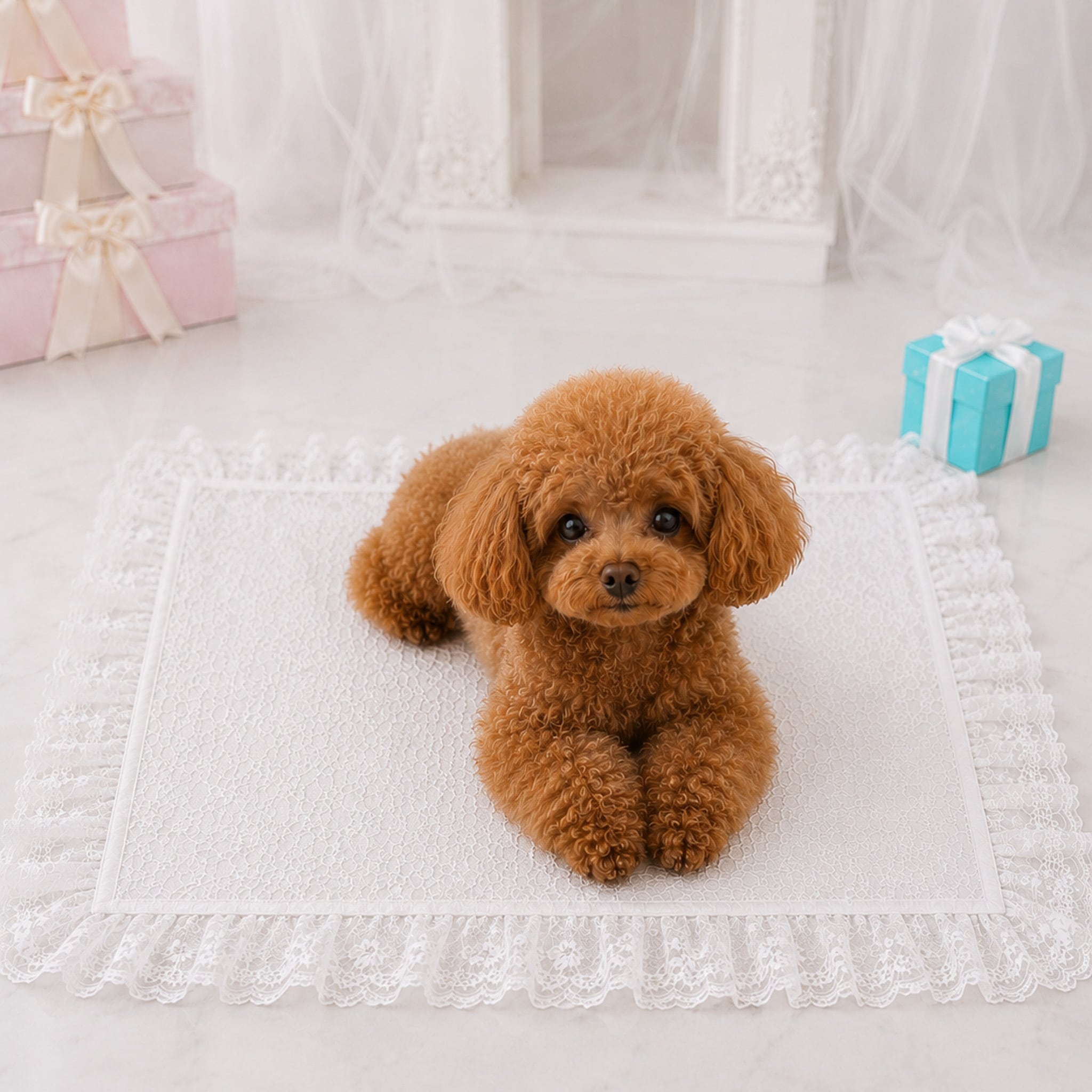 カフェマット（Mサイズ）｜犬用カフェマット 小型犬 お出かけグッズ