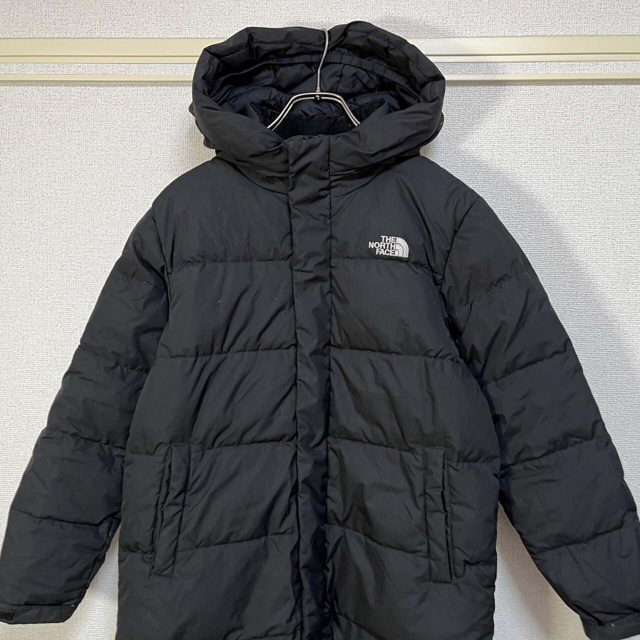 ノースフェイス ロングダウンコート ベンチコート ブラック黒 150 