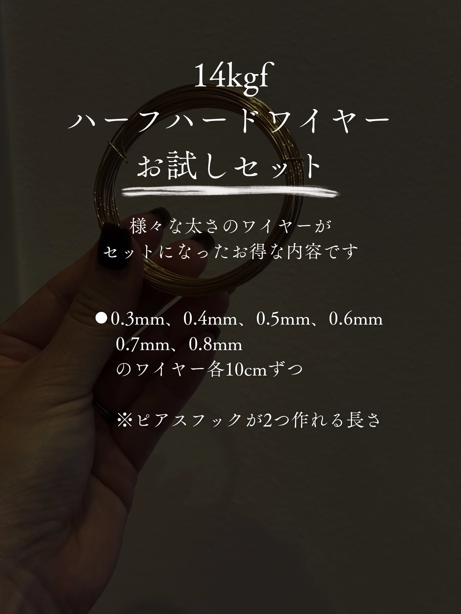 14kgfハーフハードワイヤーお試しセット