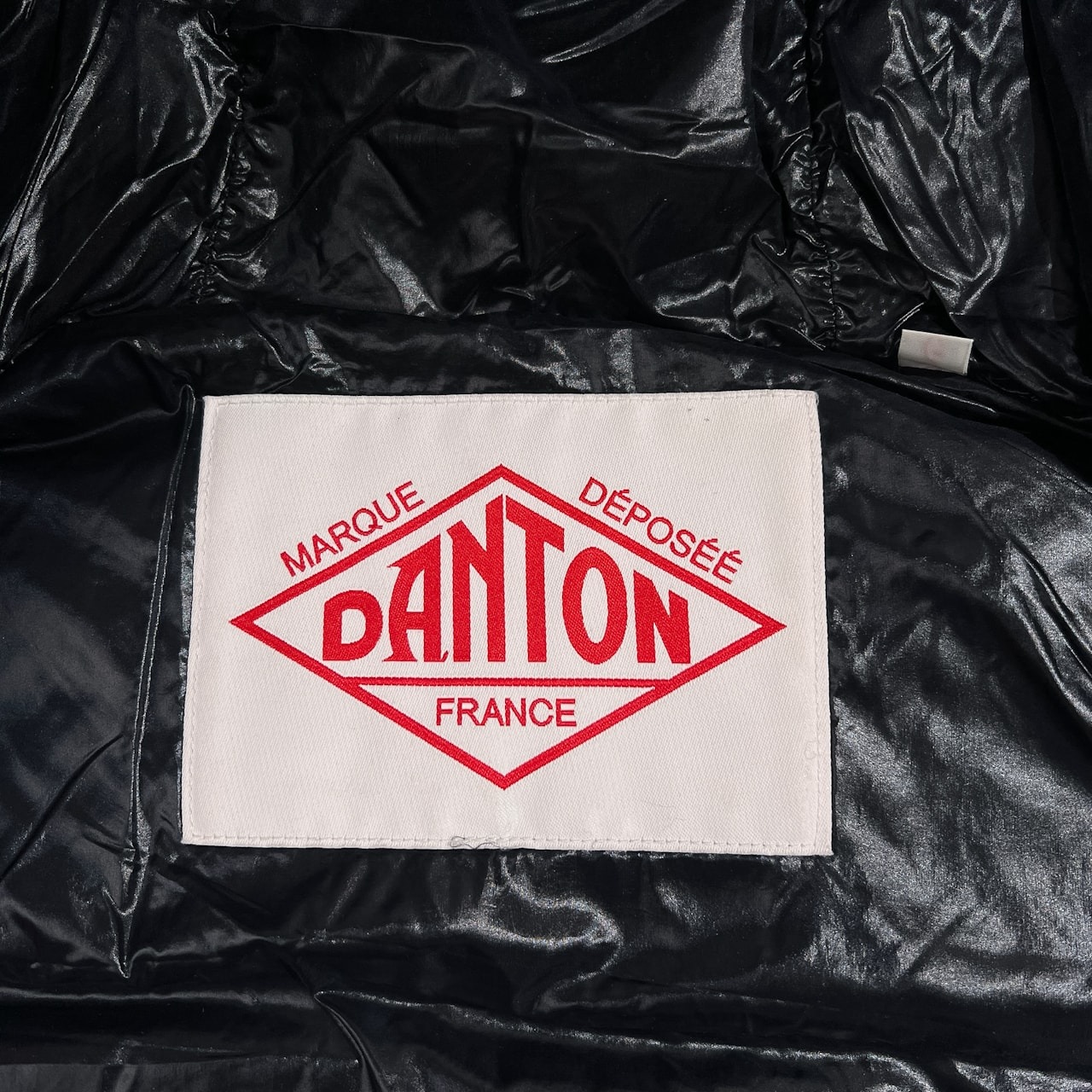 DANTON ダントン 肉厚 ダウンジャケット フーディー ホワイトグース サイズ L /ブラック系/メンズ