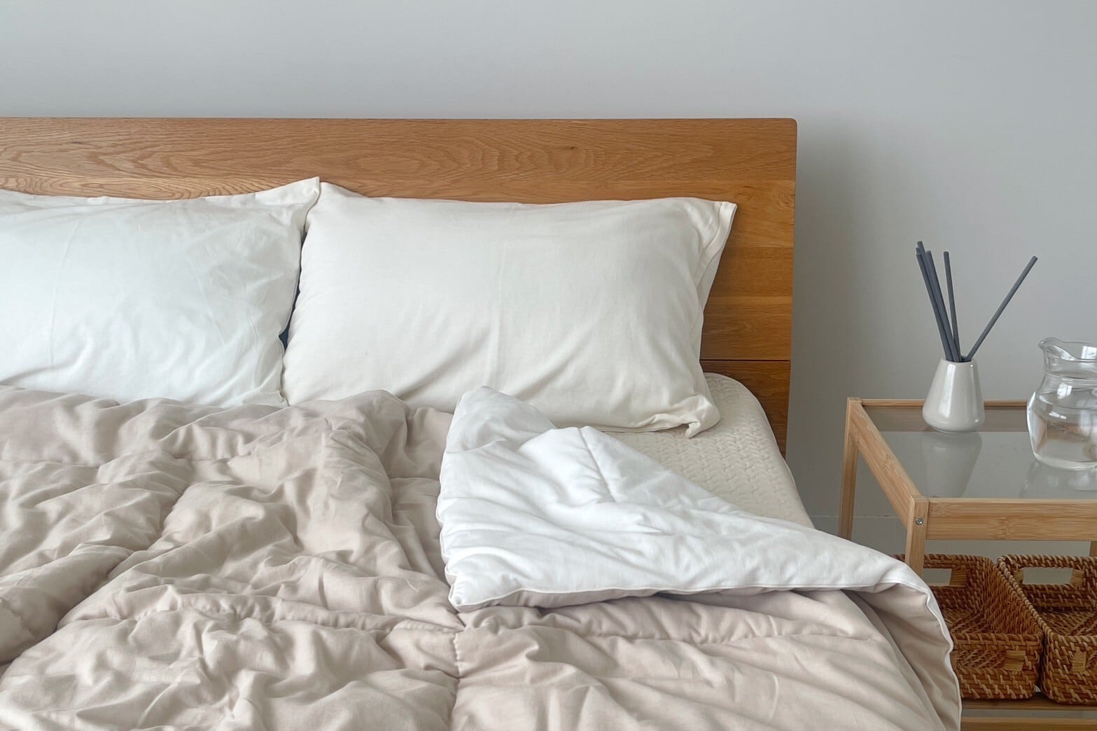 hinyari アイスコットン 薄掛けふとん リバーシブル 【シングル