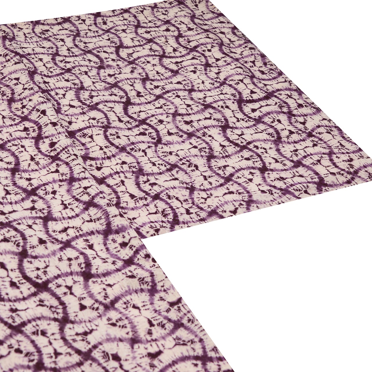 草紫堂 南部紫根染め 分銅繋文 木綿袷着物【お仕立て替え済】 | かわの屋