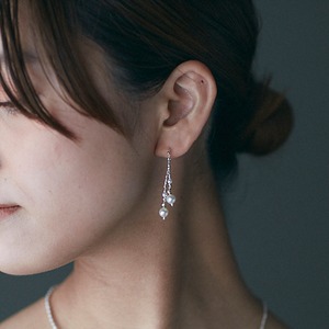 nora ピアス・イヤリング シルバー