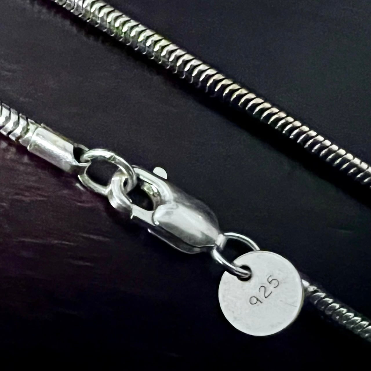 VINTAGE TIFFANY & CO. Snake Chain Necklace Sterling Silver