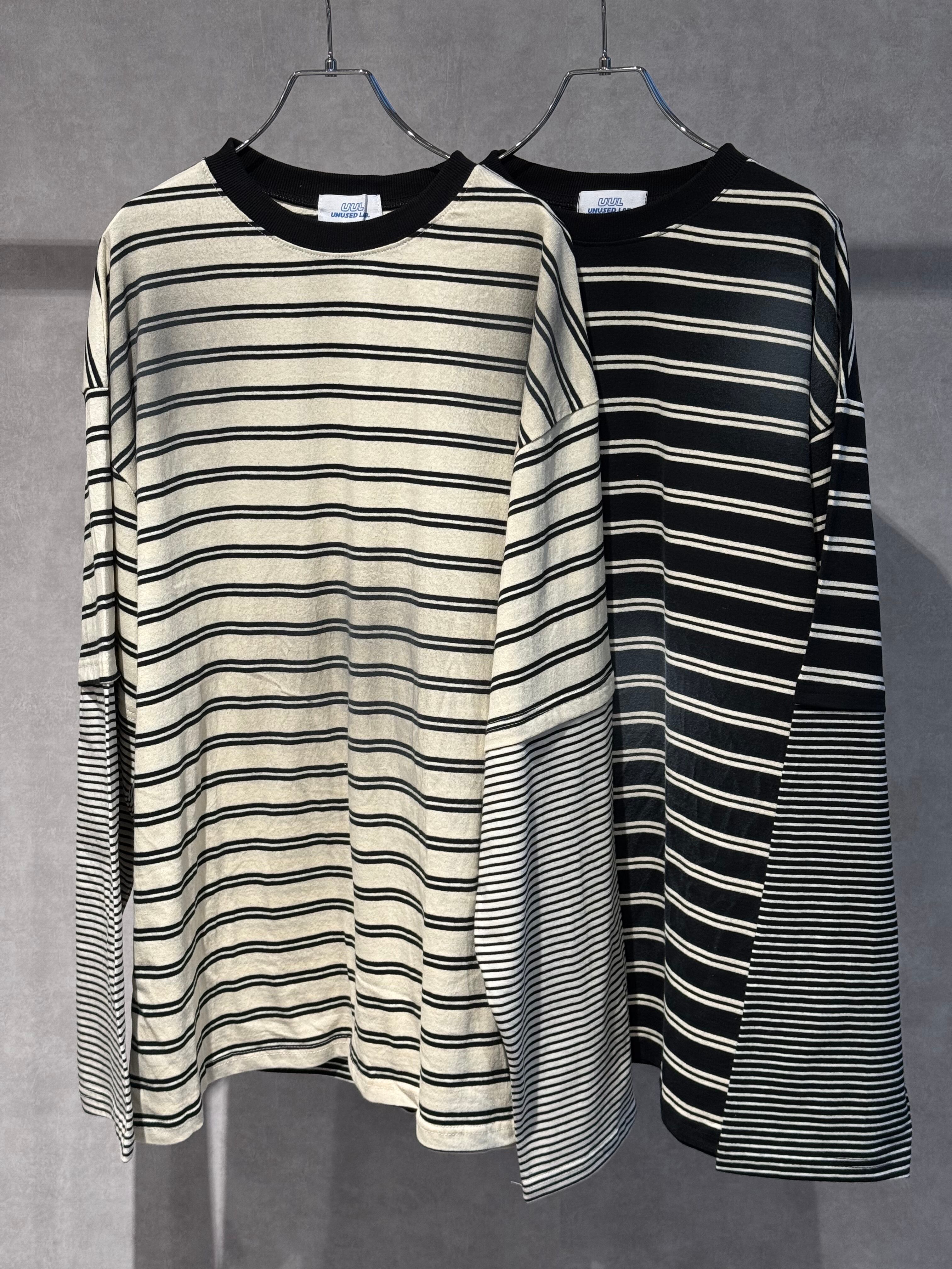 double border layered big long T-shirt