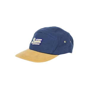 MOCO LOGO SUEDE PEAK 5 PANEL CAP [NAVY]