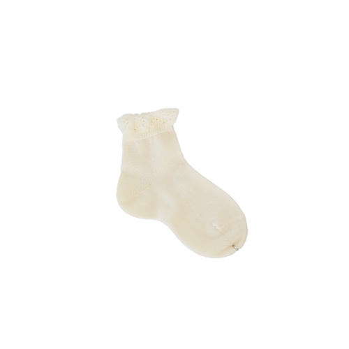 condor(コンドル) / Short socks with openwork cuff / 303(Cava) / 0,2size