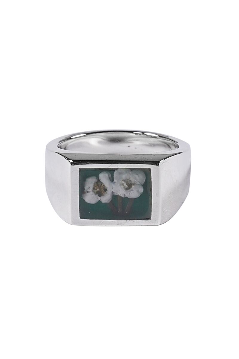 XOLO(ショロ) Signet Ring with Blue Flower シグネットリング ブルー XOLO(ショロ) Signet Ring with Blue Flower シグネットリング ブルー