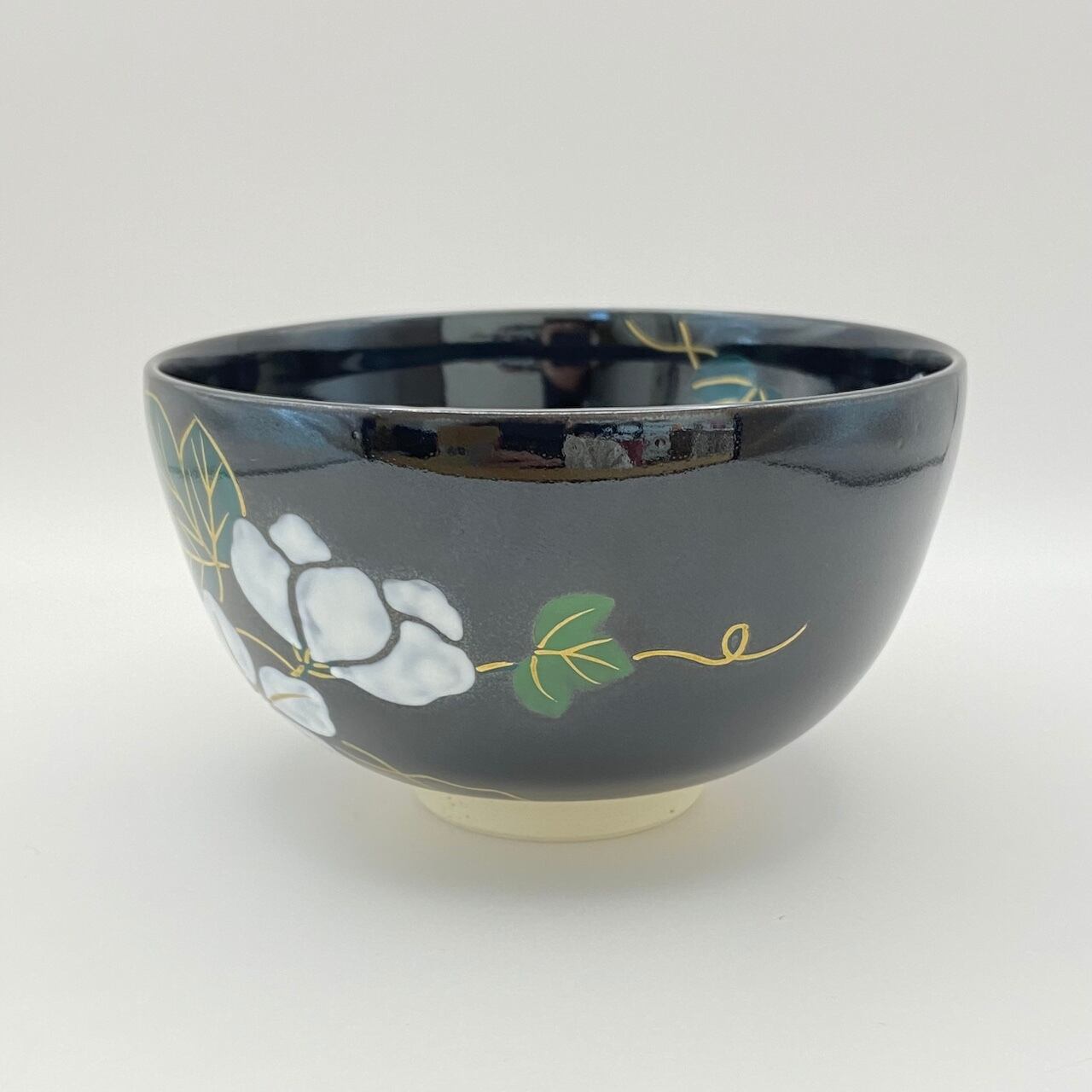 新品】茶碗 黒釉 夕顔 前田瑞雲 紙箱入 | 茶道具 錦玉堂
