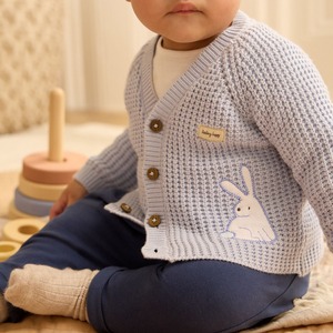 ブルーニットカーディガン