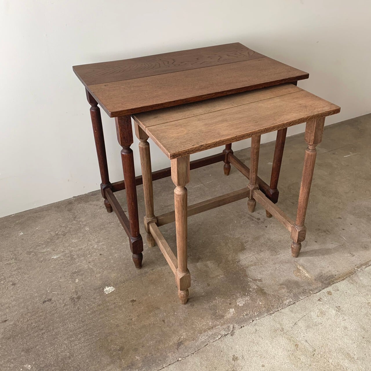 ネストテーブル大 サイドテーブル 古家具 | ju-gu