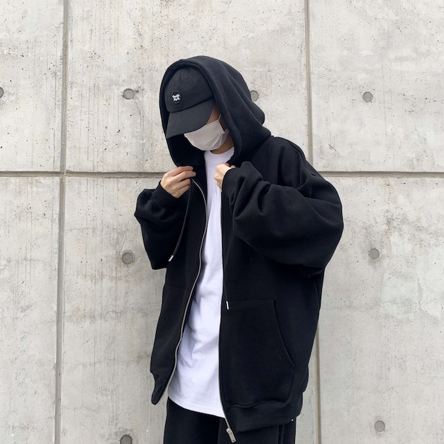 [GARIMU] Boxy Fit Heavy Hood Zip-up (2COLOR) 正規品 韓国ブランド 韓国通販 韓国代行 韓国ファッション パーカー