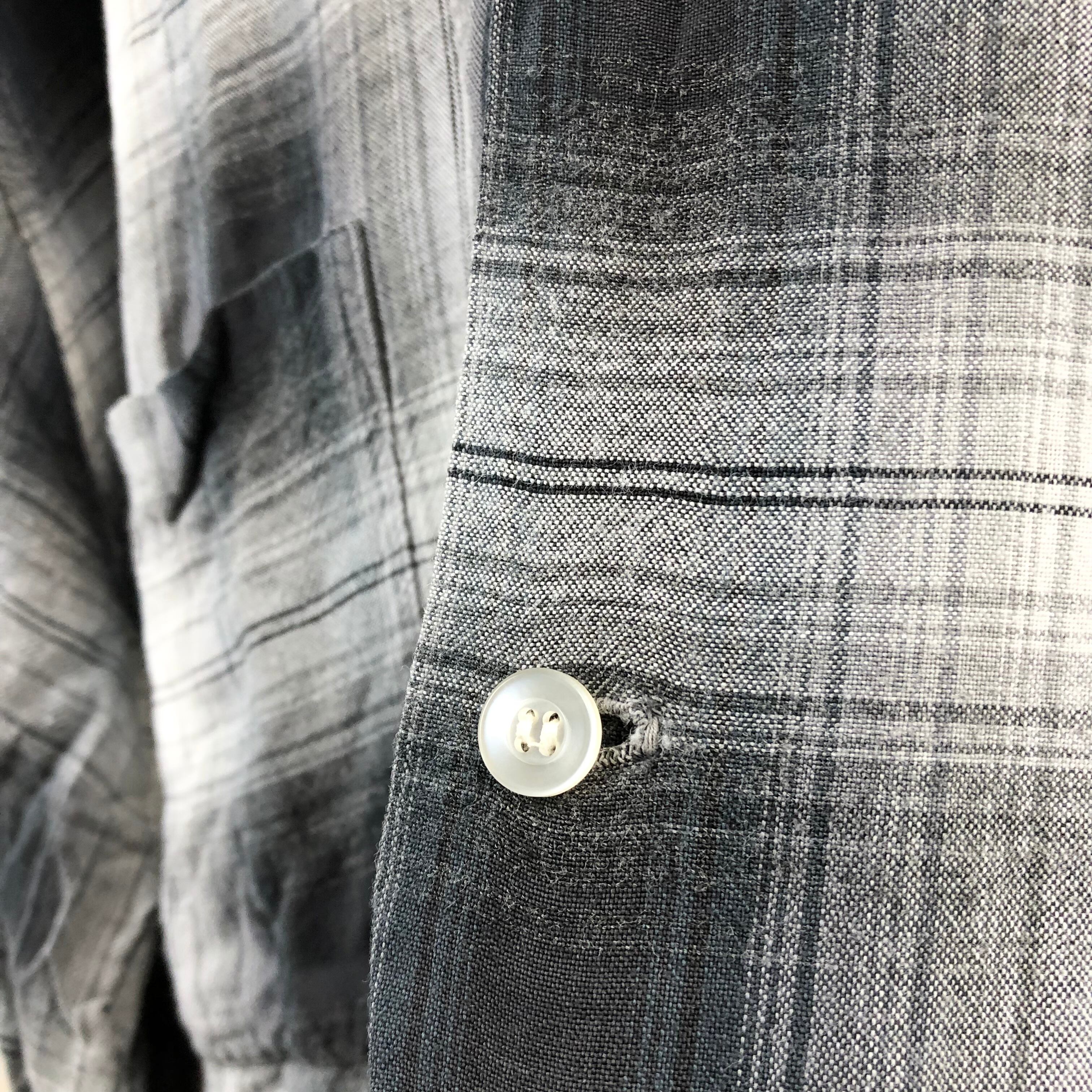 60s vintage BRENT 』 レーヨン オンブレ シャドーチェック 60s vintage BRENT 』 レーヨン オンブレ シャドーチェック