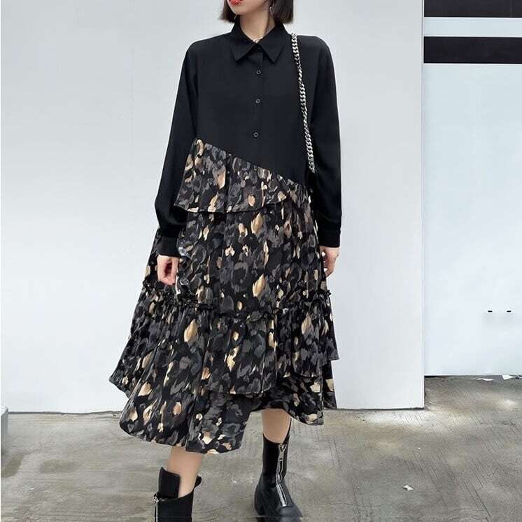 オーバーサイズ アシンメトリーワンピース ON0219