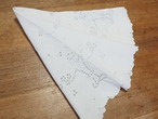 スカラップ　花籠刺繍　円形テーブルマット（薄シミあり） 画像15
