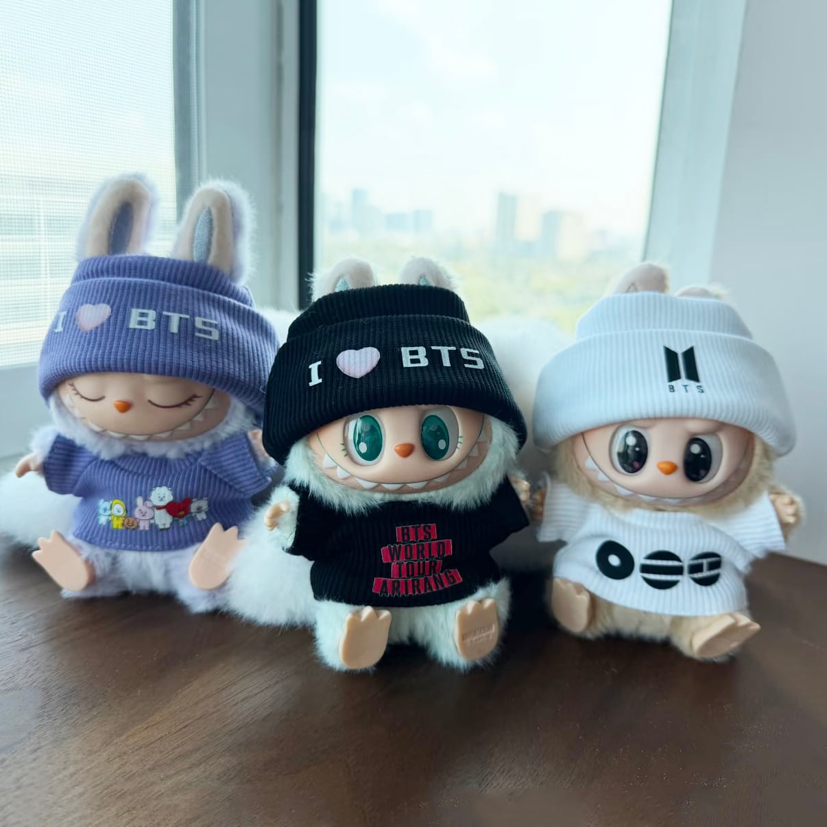 数量限定!ラブブ BTS応援服 超かわいいセット♪ カムバック応援にピッタリ 高品質&独占販売 15cm・17cm対応