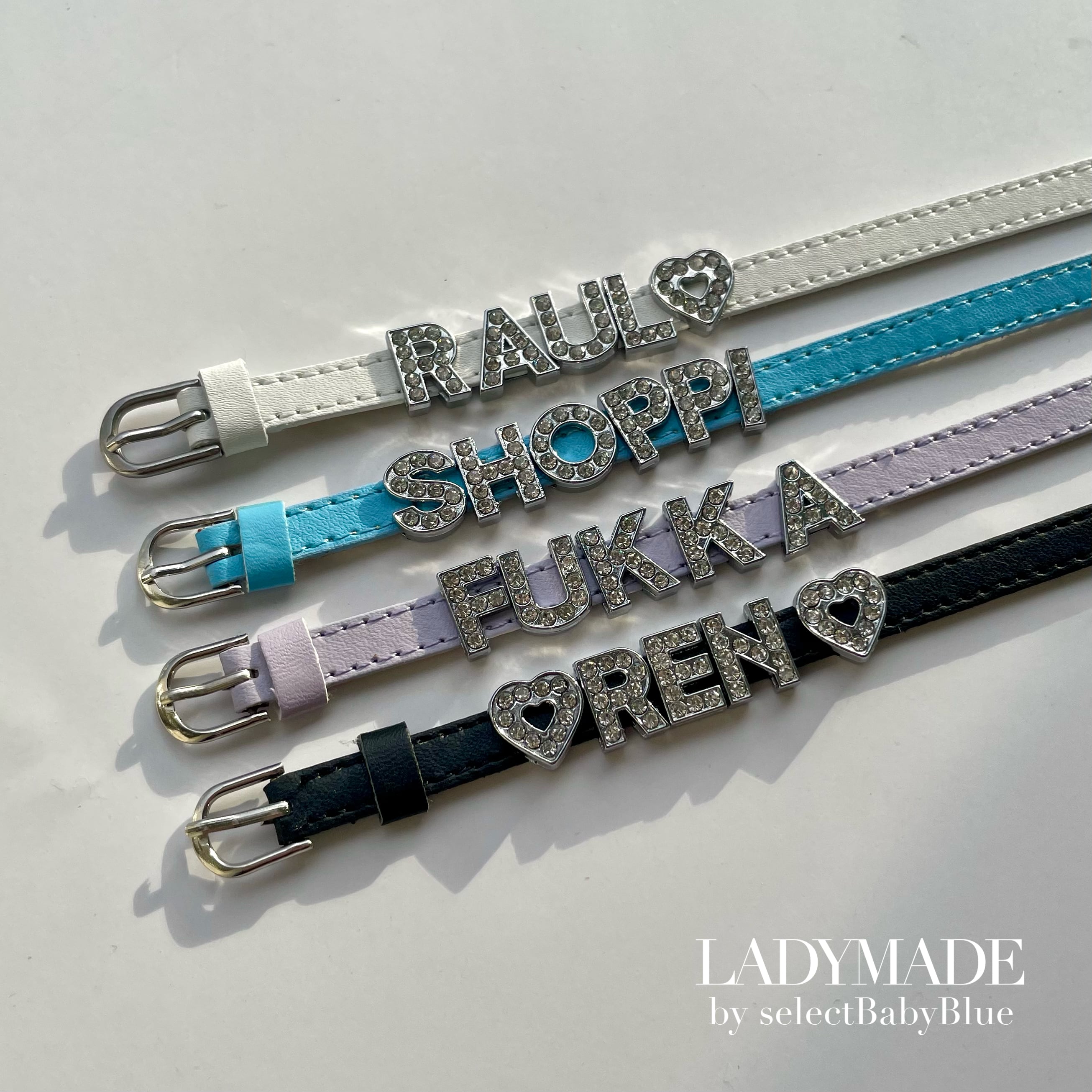 カスタムチャームブレスレット(レザータイプ) | LADYMADE