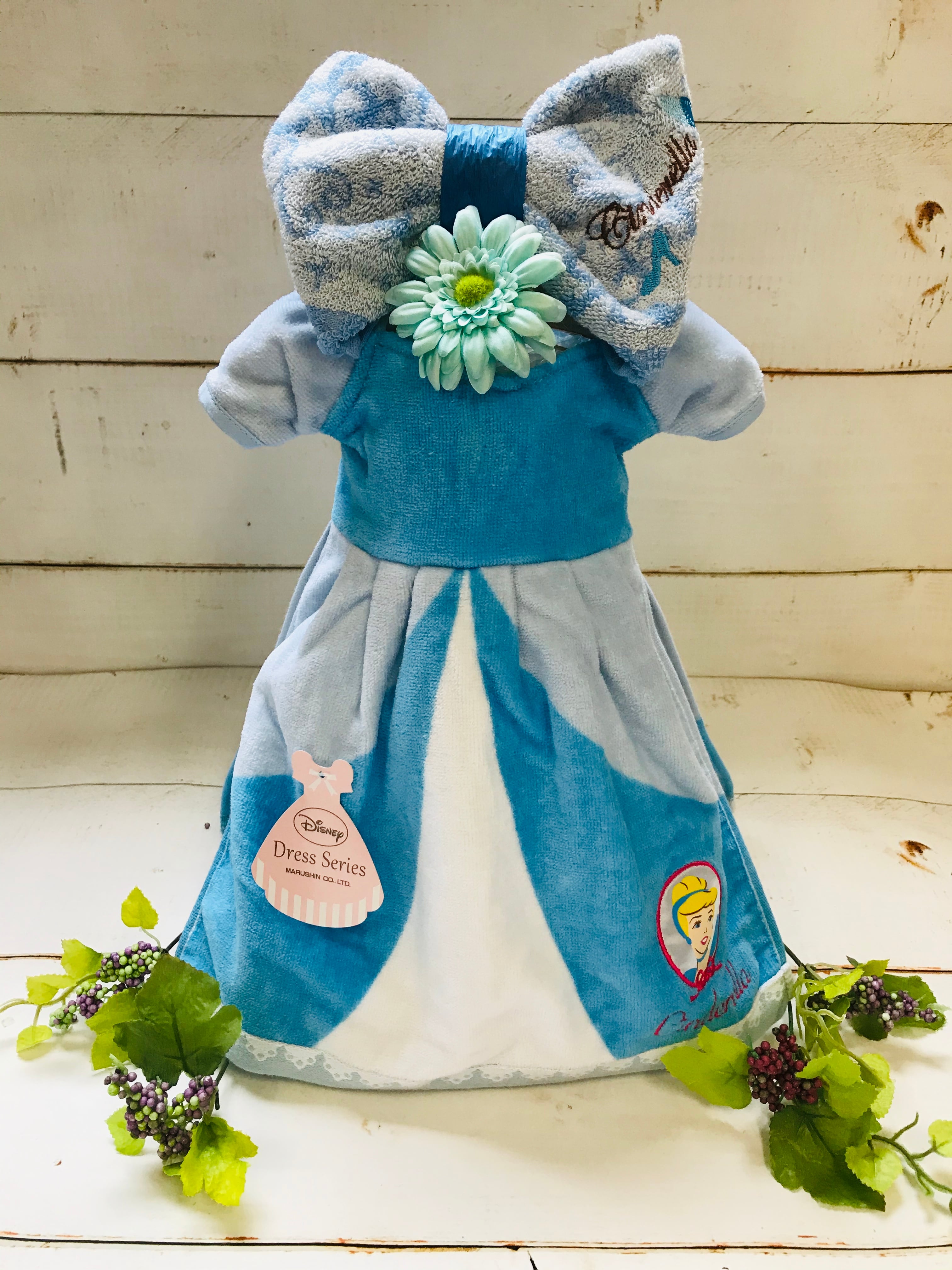 送料無料 ディズニープリンセス おむつドレス シンデレラ おむつケーキ 出産祝い ギフト オシャレ 個性的 かわいい キャラクター おくりもの屋ショップ