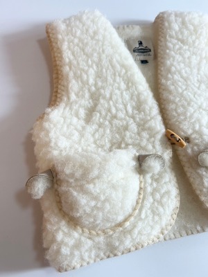 残り1点(S) COLD BREAKER (ALWERO) / Alpi Stiching Vest / Natural
