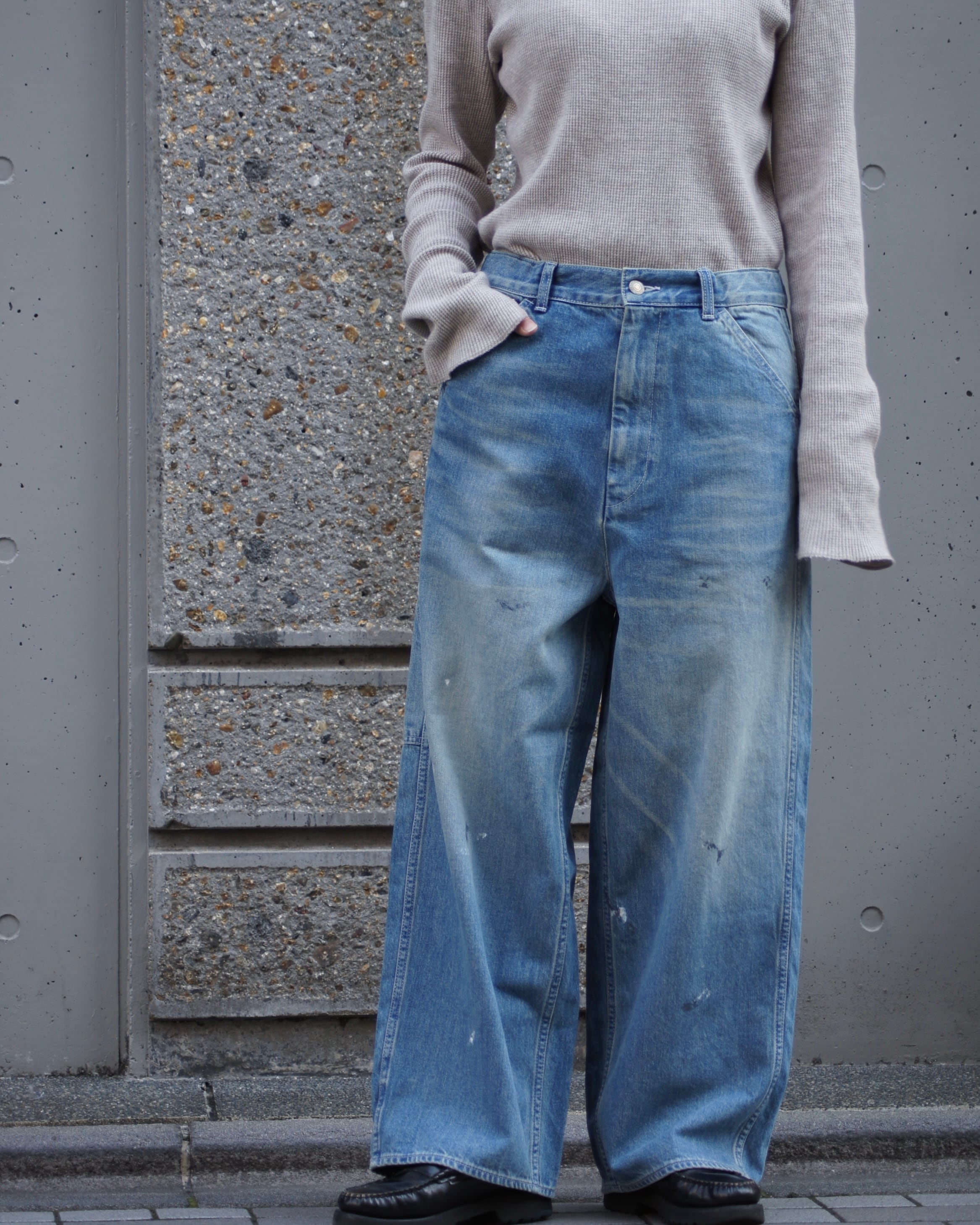 HARVESTY BIG PAINTER DENIM PANTS デニム 0 HARVESTY】BIG PAINTER DENIM PANTS / USED BLUE | ROGER'S North land