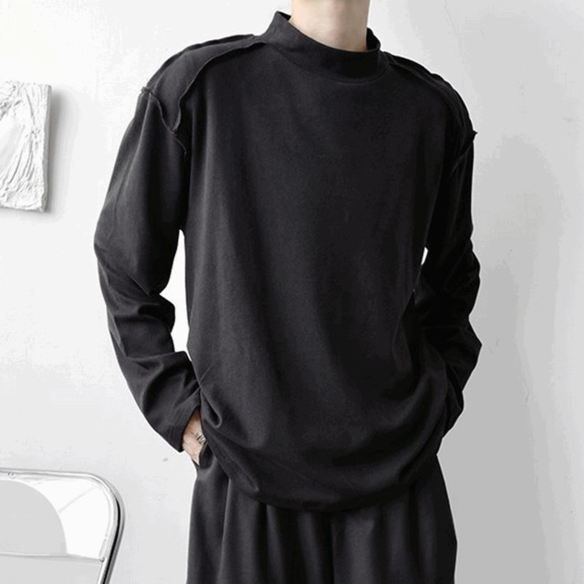 high neck long sleeve T-shirt（ハイネック長袖Tシャツ）-b1235
